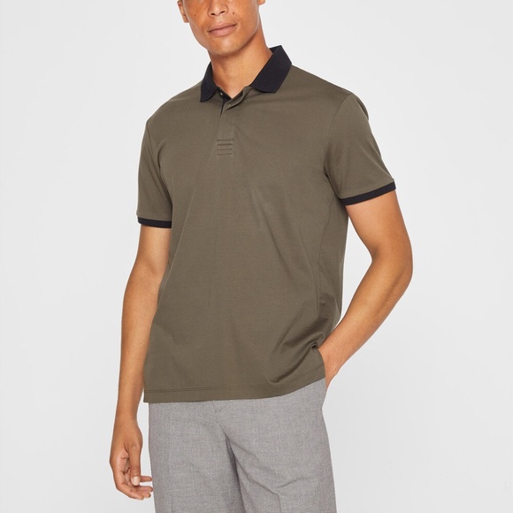 Refined Short Sleeve Polo - New With Tags - NEVER WORN - Olive